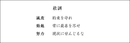 株式会社アテネコンピュータシステムの社訓